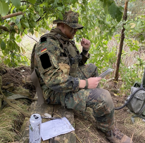 Philipp Blum bei der Bundeswehr, 2018